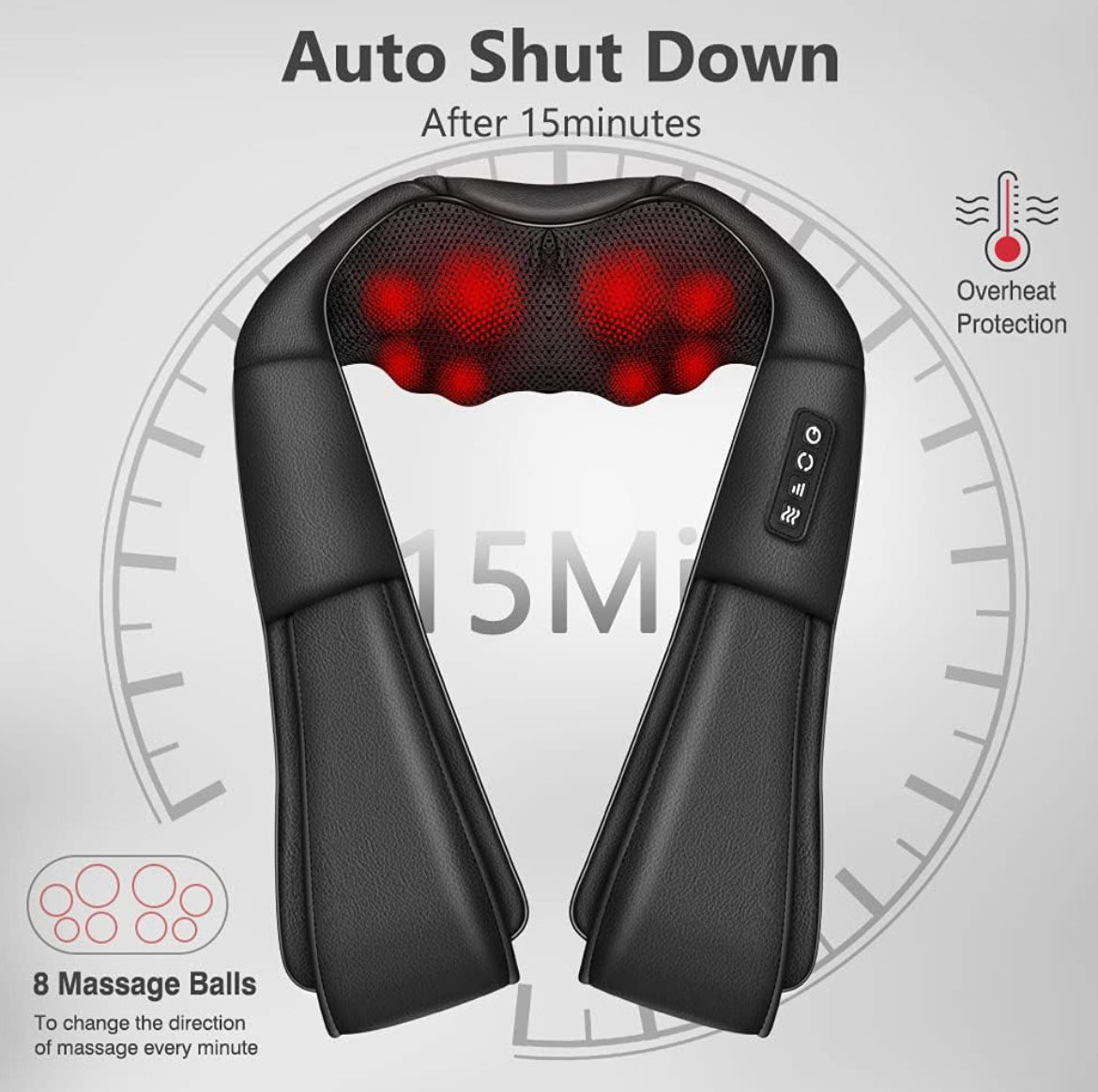 SHIATSU NECK AND BACK MASSAGER